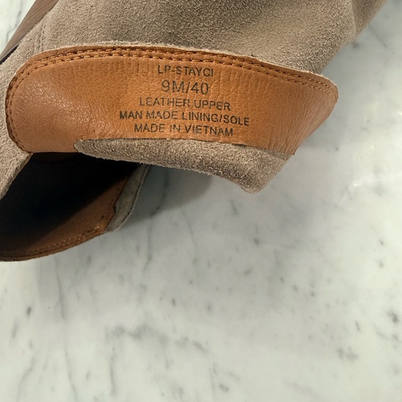 EXCELLENT Lucky Brand Leather Suede Tan Women’s Ankle Boot Size 9 - Picture 8 of 8